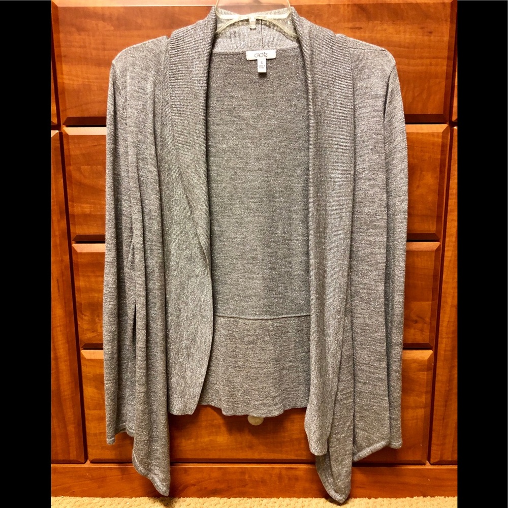 Cache Silver Shimmery Cover Up. Size S. EUC